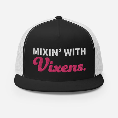 Mixin with Vixens two-tone Trucker Cap